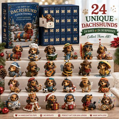 ⏰Limited Stock 50% OFF - 🎄🐾 2026 Dachshund Advent Calendar – 24 Days of Wiener Dog Joy