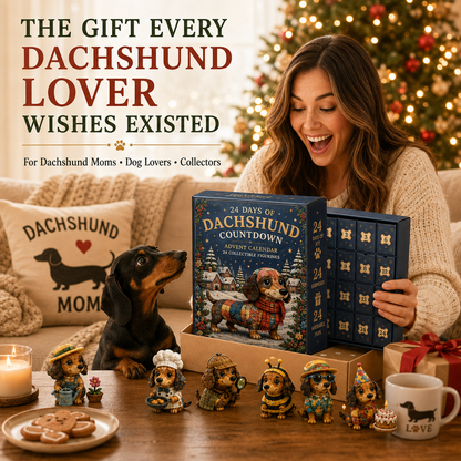 ⏰Limited Stock 50% OFF - 🎄🐾 2026 Dachshund Advent Calendar – 24 Days of Wiener Dog Joy