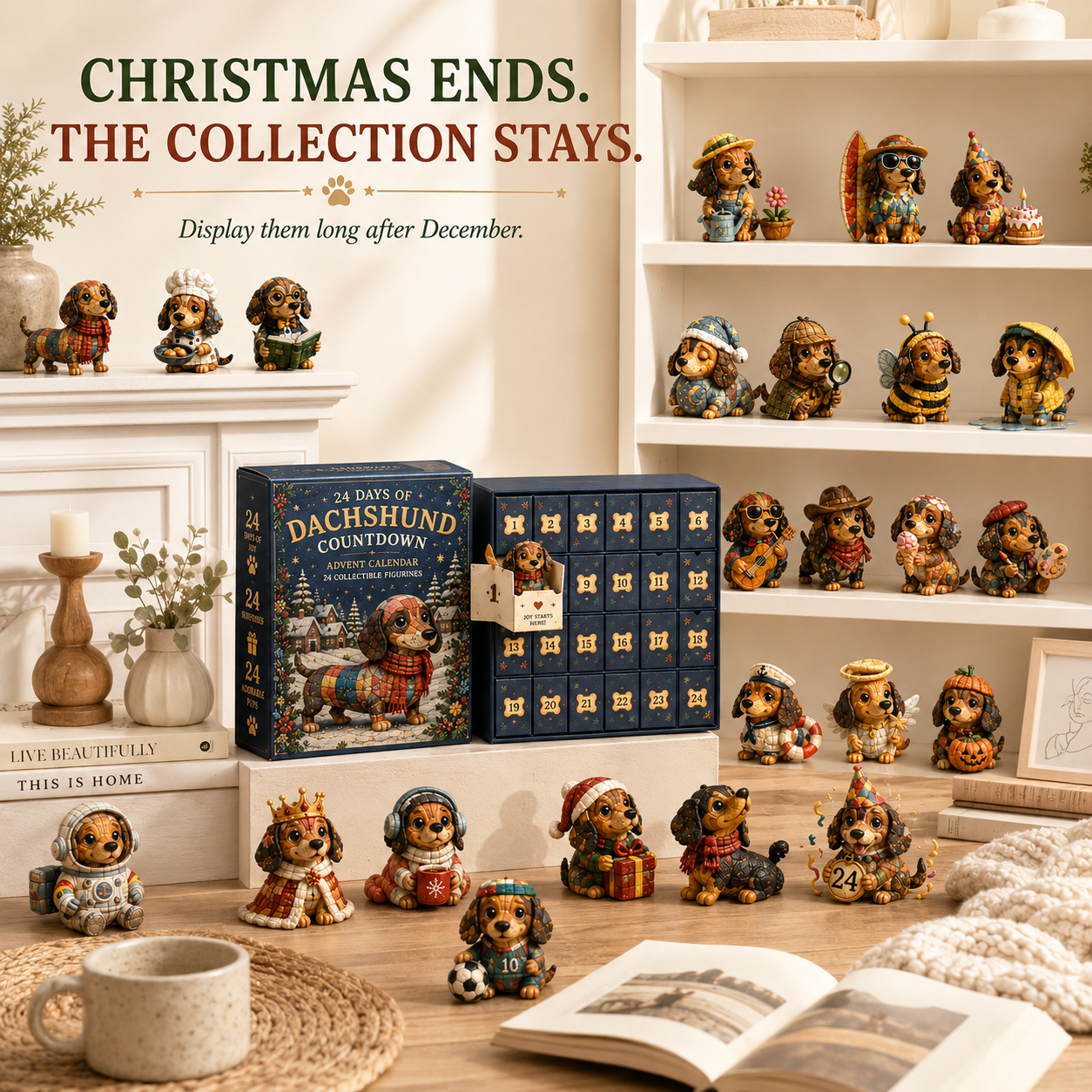 ⏰Limited Stock 50% OFF - 🎄🐾 2026 Dachshund Advent Calendar – 24 Days of Wiener Dog Joy